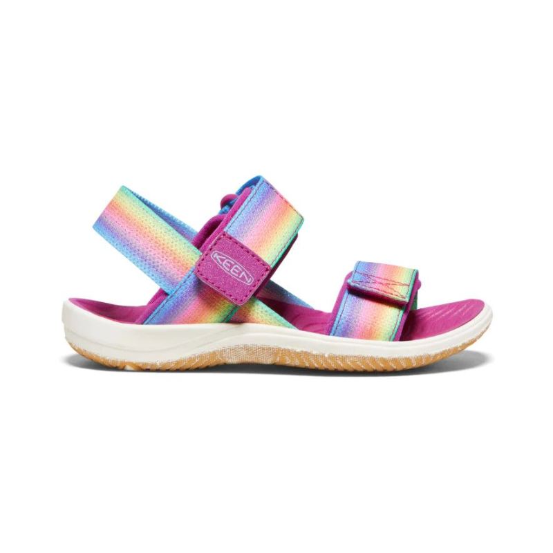 Neu Eingetroffen Keen Elle Riemchensandale fur jungere Kinder-Rainbow/Festival Fuchsia Neu Eingetroffen Keen Elle Riemchensandale fur jungere Kinder-Rainbow/Festival Fuchsia