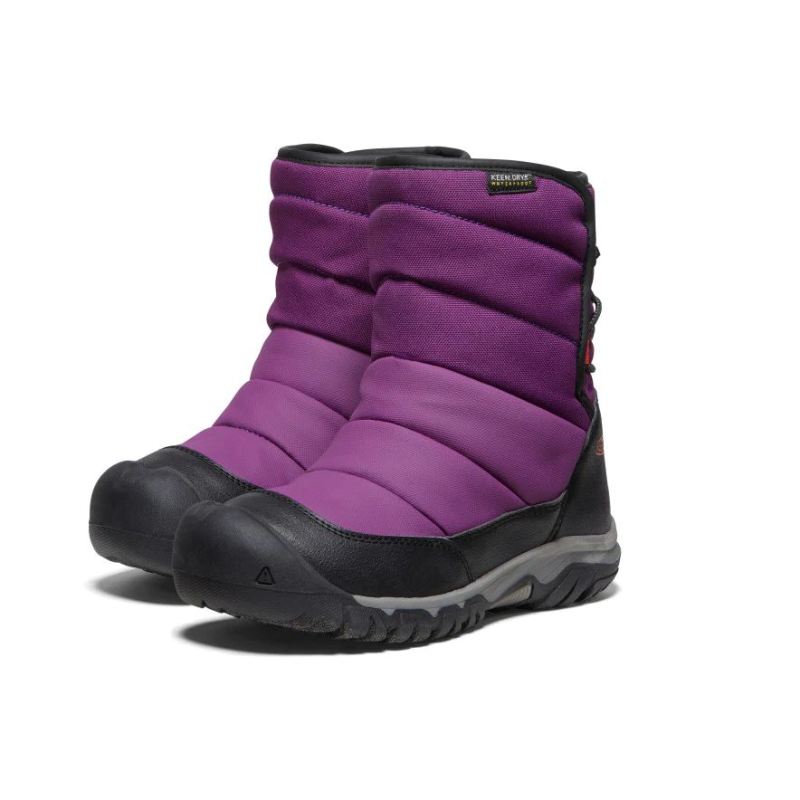 Neu Eingetroffen Keen Puffrider Waterproof Winterstiefel fur Jugendliche-Charisma/Orange
