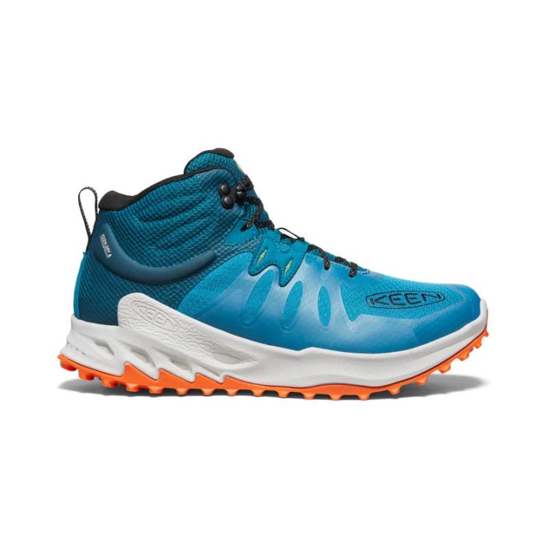 Neu Eingetroffen Keen Zionic Waterproof Wanderstiefel fur Herren-Fjord Blue/Evening Primrose