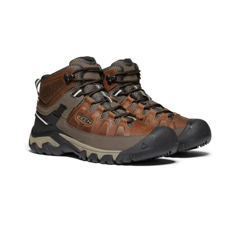 Neu Eingetroffen Keen Targhee III Waterproof Wanderstiefel fur Herren-Chestnut/Mulch
