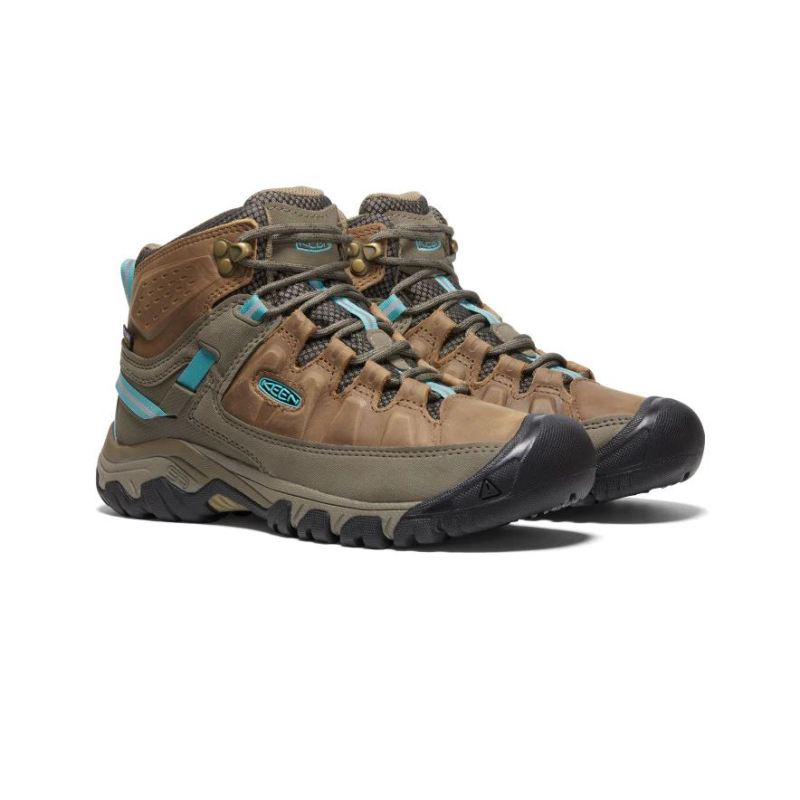 Neu Eingetroffen Keen Targhee III Waterproof Wanderstiefel fur Damen-Toasted Coconut/Porcelain