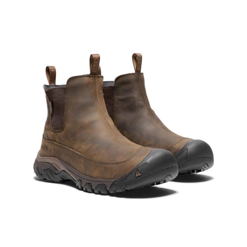 Neu Eingetroffen Keen Anchorage III Waterproof Stiefel fur Herren-Dark Earth/Mulch
