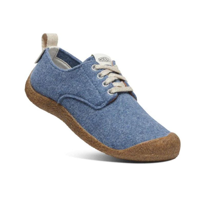 Neu Eingetroffen Keen Mosey Derby fur Damen-Blue Felt/Birch