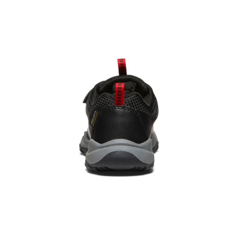 Neu Eingetroffen Keen Wanduro Waterproof Schuhe fur jungere Kinder-Black/Ribbon Red