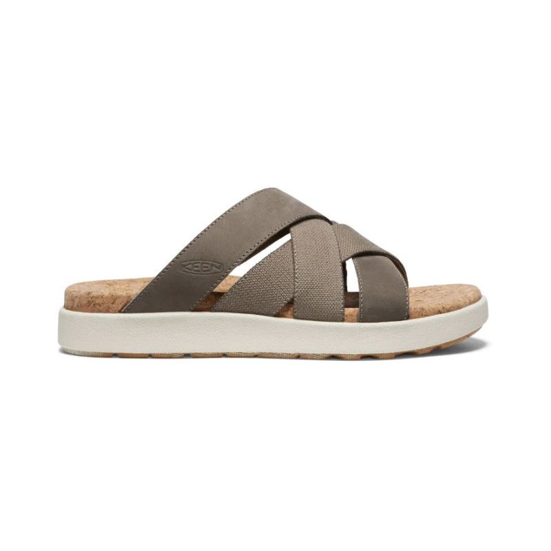 Neu Eingetroffen Keen Elle Mixed Slide Sandalen fur Damen-Brindle/Birch