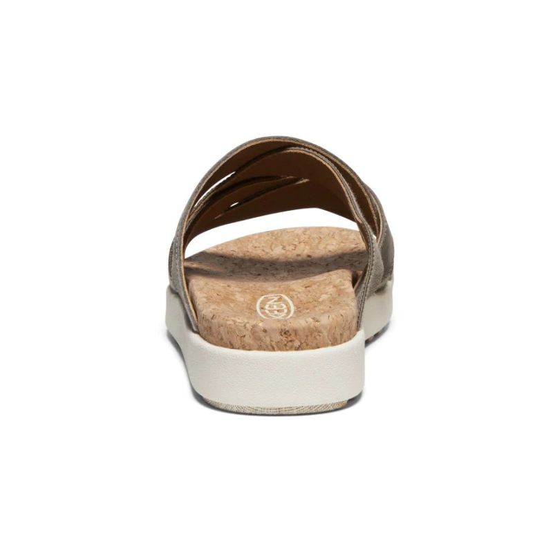 Neu Eingetroffen Keen Elle Mixed Slide Sandalen fur Damen-Brindle/Birch