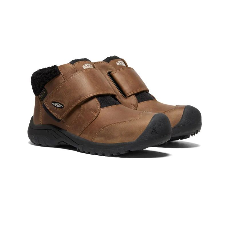 Neu Eingetroffen Keen Kootenay IV Waterproof Stiefel fur Jugendliche-Toasted Coconut/Vapor