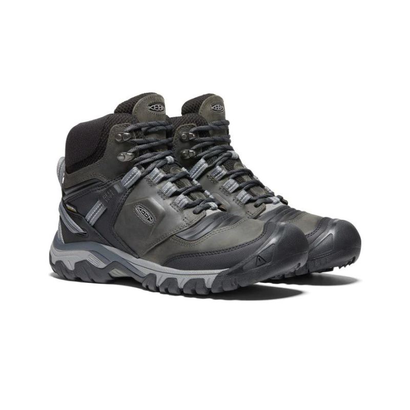 Neu Eingetroffen Keen Ridge Flex Waterproof Wanderstiefel fur Herren-Magnet/Black