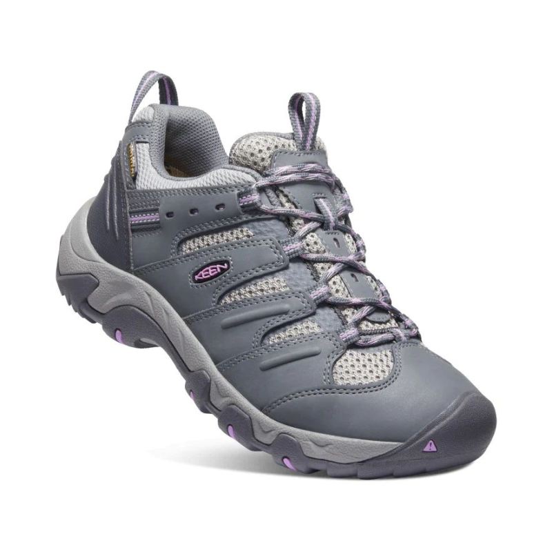 Neu Eingetroffen Keen Koven Waterproof Schuhe fur Damen-Steel Grey/African Violet