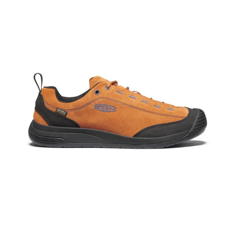 Neu Eingetroffen Keen Jasper II Waterproof Wildleder Sneaker fur Herren-Pumpkin Spice/Black