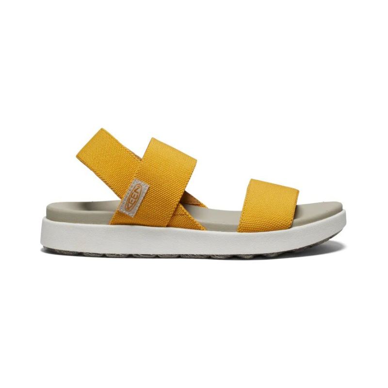 Neu Eingetroffen Keen Elle Riemensandalen fur Damen-Golden Yellow/Star White