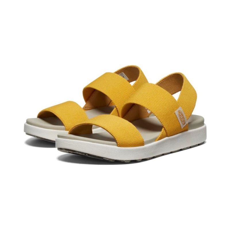 Neu Eingetroffen Keen Elle Riemensandalen fur Damen-Golden Yellow/Star White