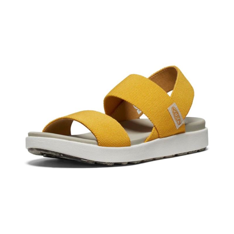 Neu Eingetroffen Keen Elle Riemensandalen fur Damen-Golden Yellow/Star White