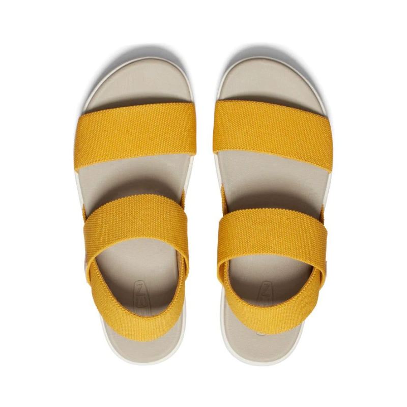 Neu Eingetroffen Keen Elle Riemensandalen fur Damen-Golden Yellow/Star White