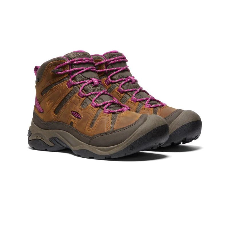 Neu Eingetroffen Keen Circadia Waterproof Wanderstiefel fur Damen-Syrup/Boysenberry