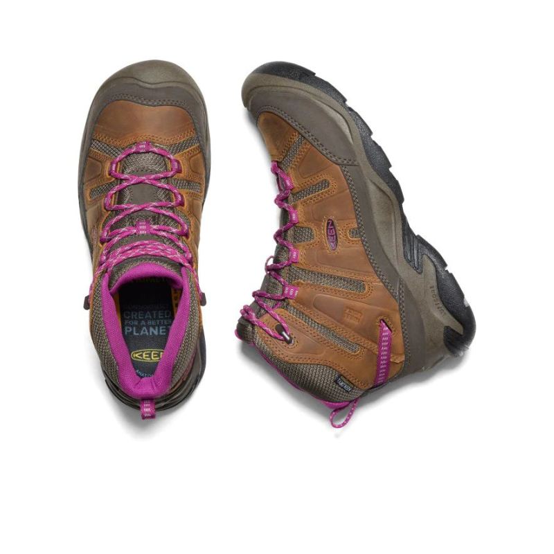 Neu Eingetroffen Keen Circadia Waterproof Wanderstiefel fur Damen-Syrup/Boysenberry