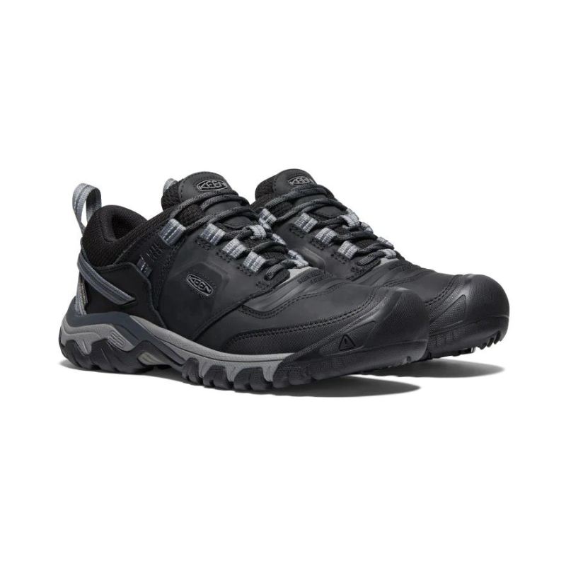 Neu Eingetroffen Keen Ridge Flex Waterproof Wanderschuhe fur Herren-Black/Magnet
