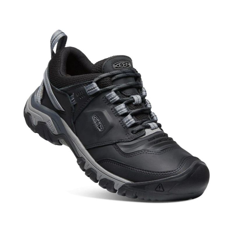 Neu Eingetroffen Keen Ridge Flex Waterproof Wanderschuhe fur Herren-Black/Magnet