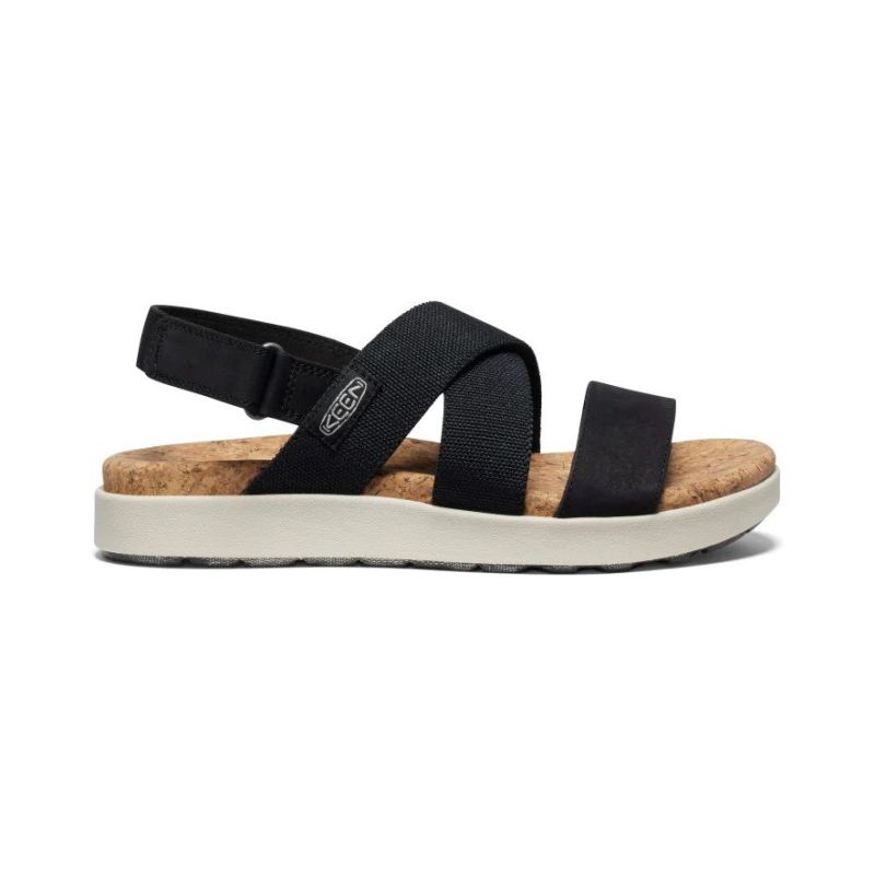 Neu Eingetroffen Keen Elle Criss Cross Sandale fur Damen-Black/Birch