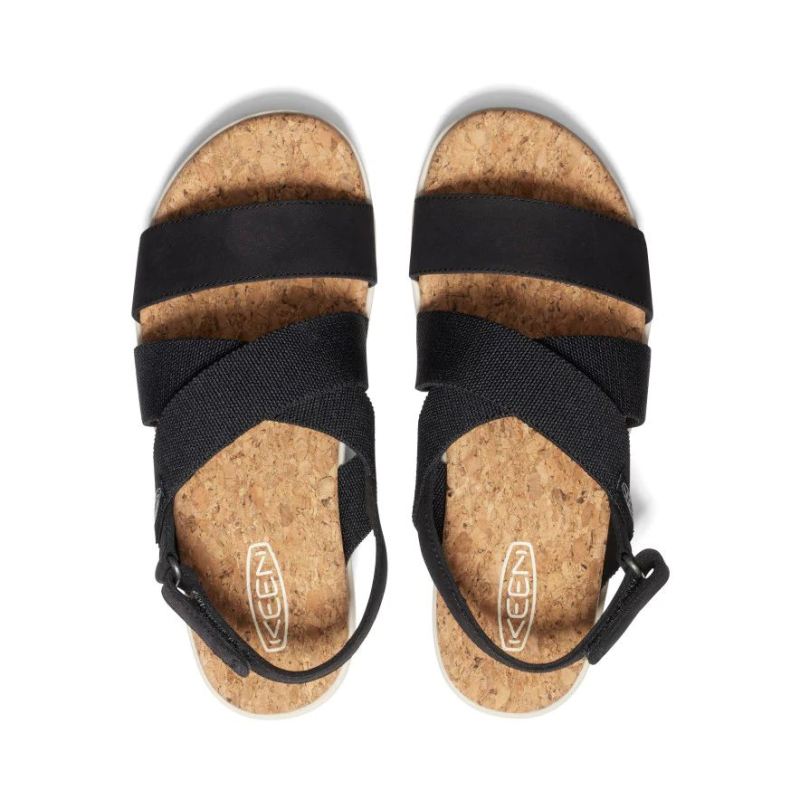 Neu Eingetroffen Keen Elle Criss Cross Sandale fur Damen-Black/Birch