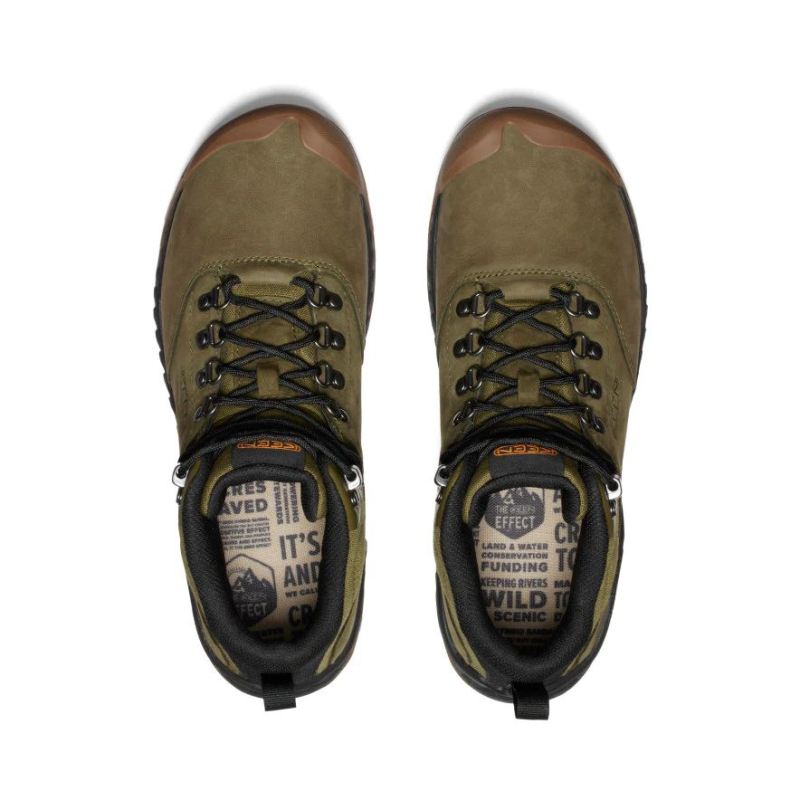 Neu Eingetroffen Keen NXIS Explorer Waterproof Stiefel fur Herren-Dark Olive/Black