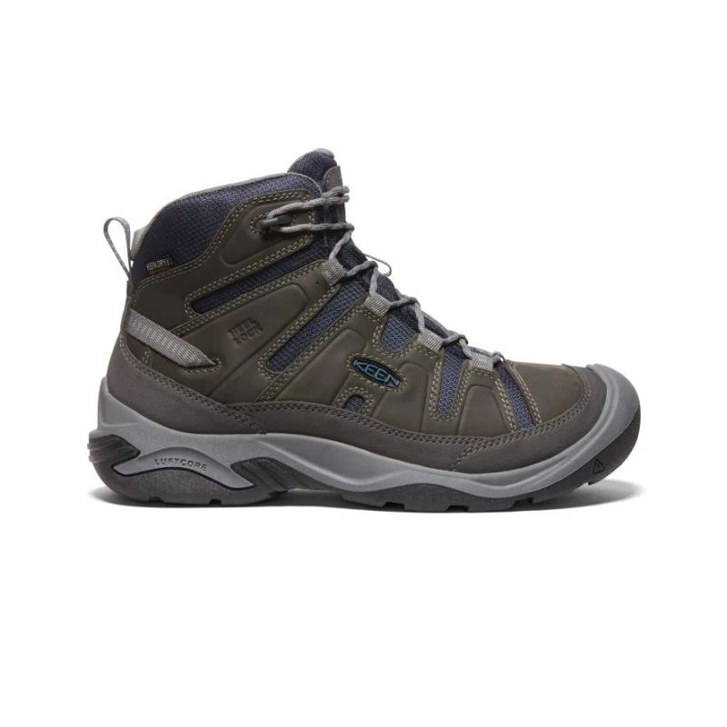 Neu Eingetroffen Keen Circadia Waterproof Wanderstiefel fur Herren-Steel Grey/Legion Blue