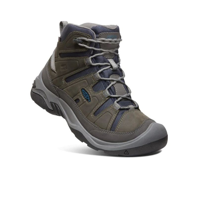 Neu Eingetroffen Keen Circadia Waterproof Wanderstiefel fur Herren-Steel Grey/Legion Blue