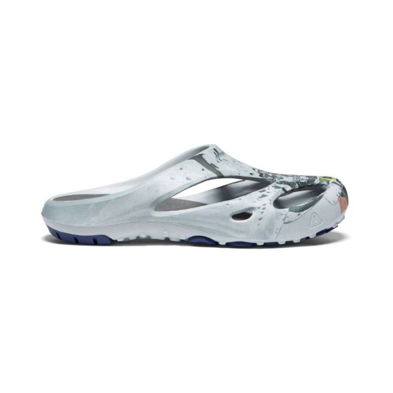 Neu Eingetroffen Keen Shanti Arts Clog x PG&AK fur Herren-Silver Birch/Blue Depths