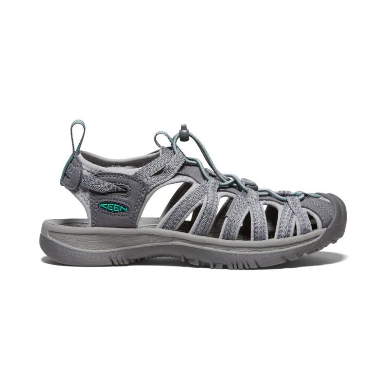 Neu Eingetroffen Keen Whisper Sandalen fur Damen-Medium Grey/Peacock Green Neu Eingetroffen Keen Whisper Sandalen fur Damen-Medium Grey/Peacock Green