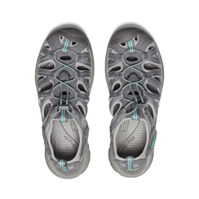 Neu Eingetroffen Keen Whisper Sandalen fur Damen-Medium Grey/Peacock Green
