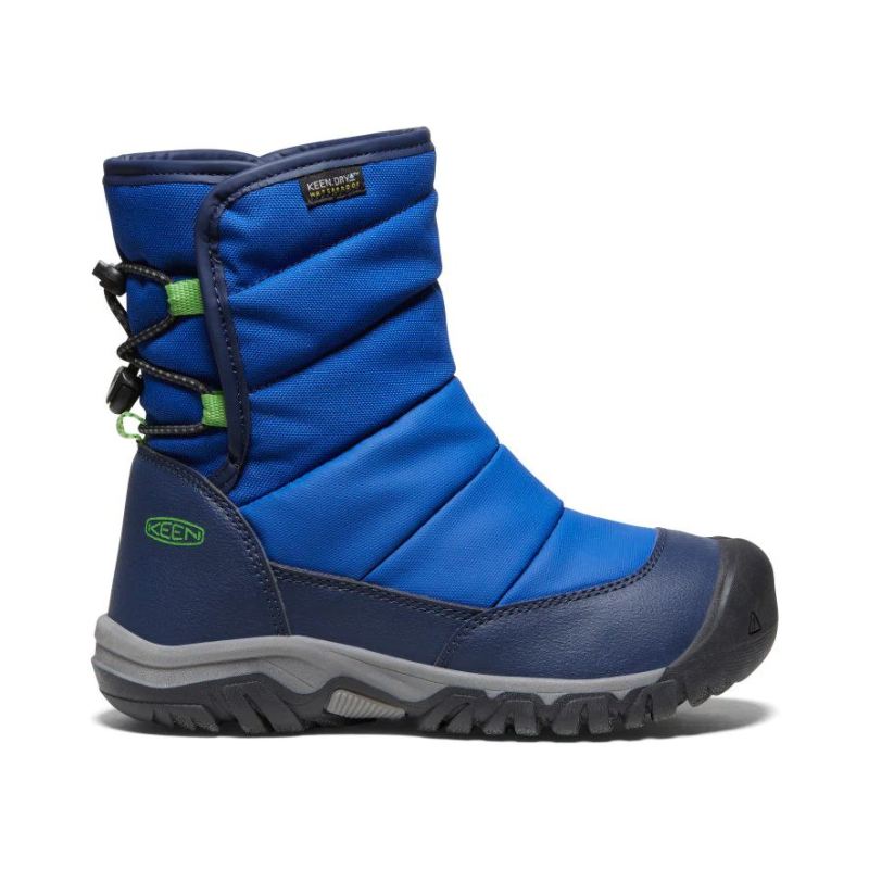 Neu Eingetroffen Keen Puffrider Waterproof Winterstiefel fur Jugendliche-Naval Academy/Surf