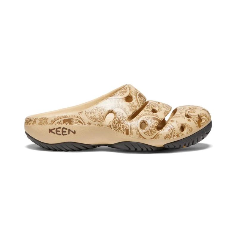 Neu Eingetroffen Keen Yogui Arts Clog x THC fur Damen-Caffe Latte Paisley