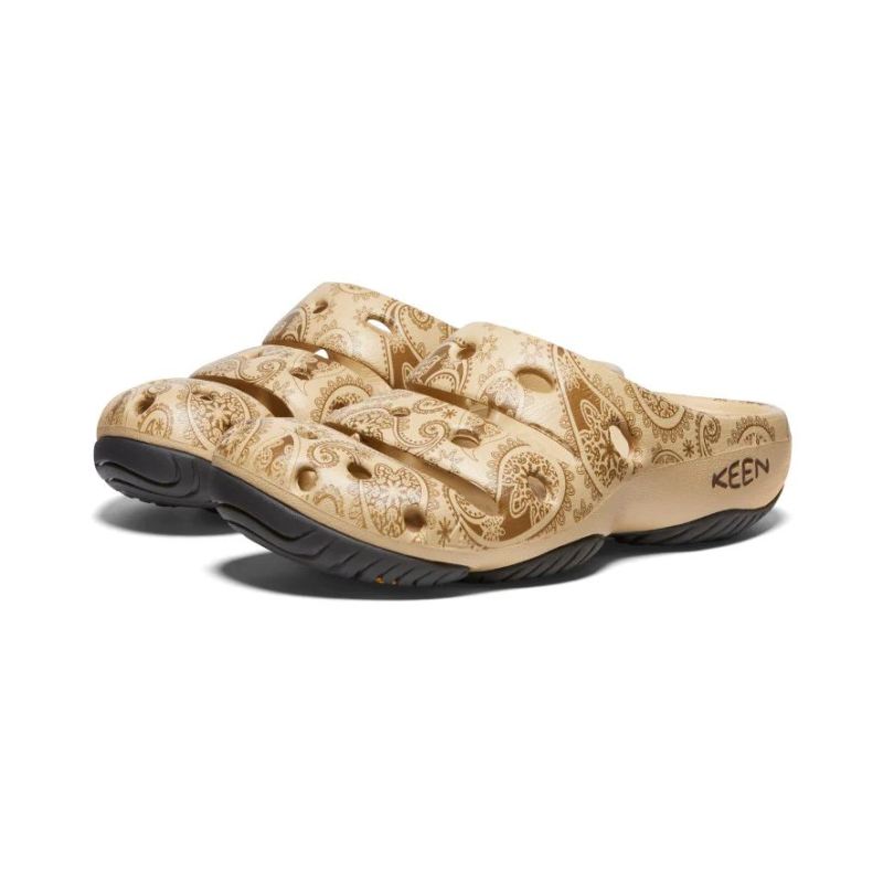 Neu Eingetroffen Keen Yogui Arts Clog x THC fur Damen-Caffe Latte Paisley