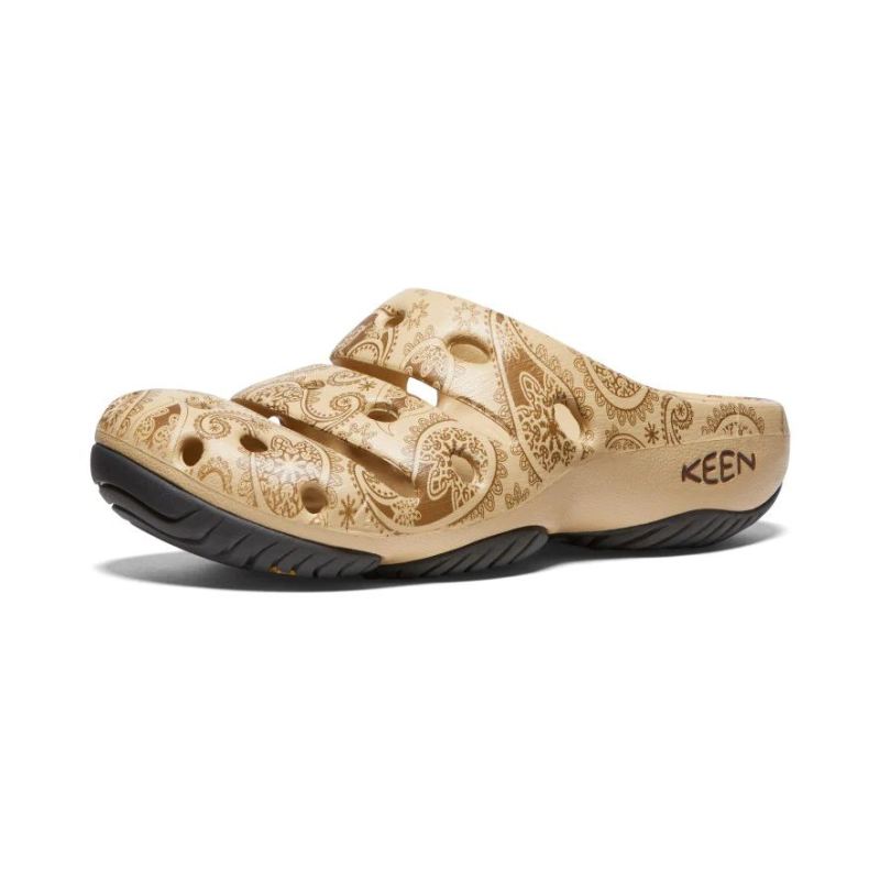 Neu Eingetroffen Keen Yogui Arts Clog x THC fur Damen-Caffe Latte Paisley