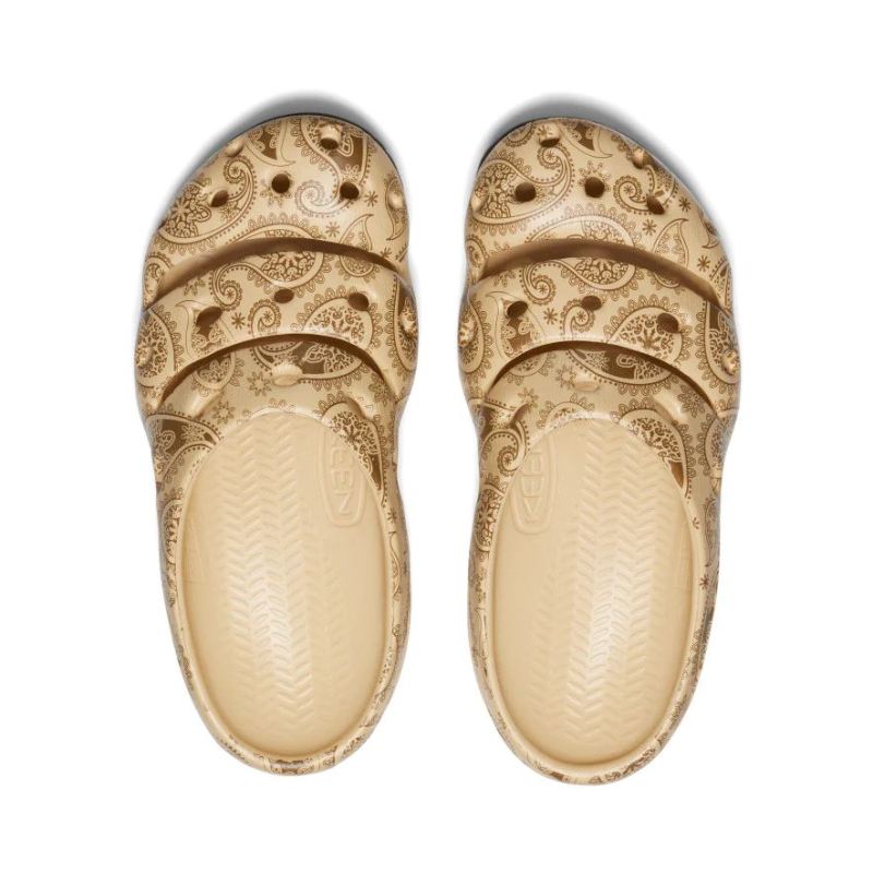 Neu Eingetroffen Keen Yogui Arts Clog x THC fur Damen-Caffe Latte Paisley