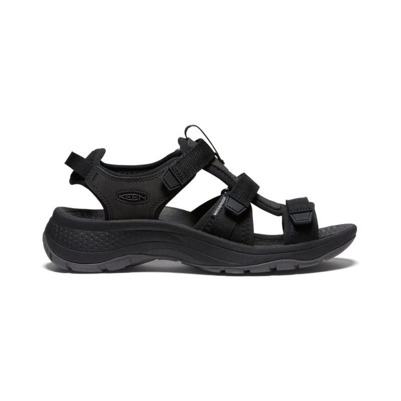 Neu Eingetroffen Keen Astoria West Open-Toe Sandalen fur Damen-Black/Black