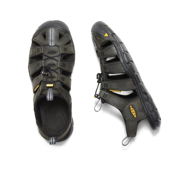 Neu Eingetroffen Keen Clearwater Leather CNX Sandale fur Herren-Magnet/Black
