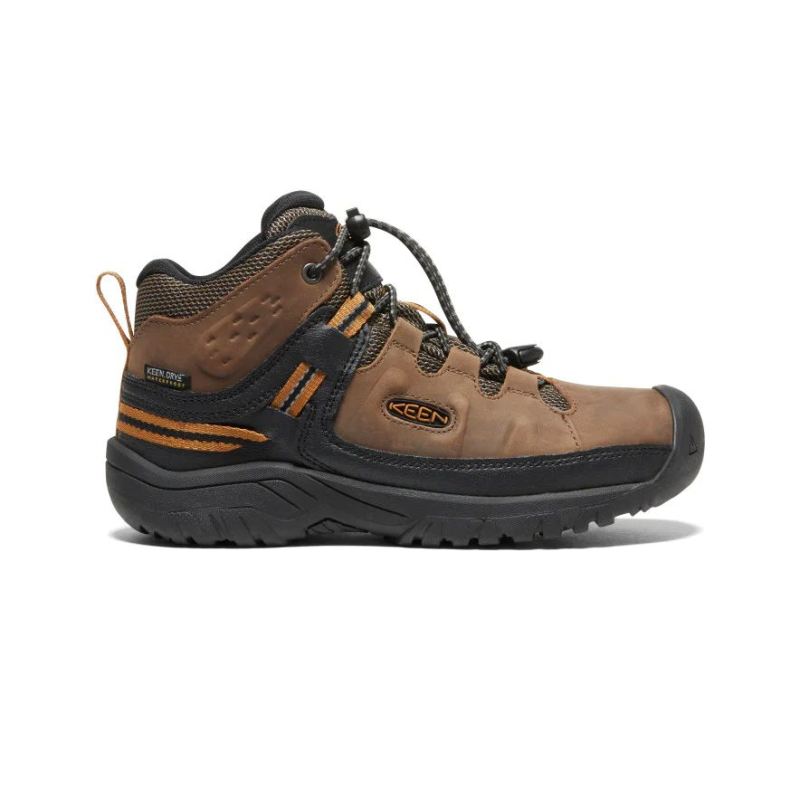 Neu Eingetroffen Keen Targhee Waterproof Stiefel fur Jugendliche-Dark Earth/Golden Brown
