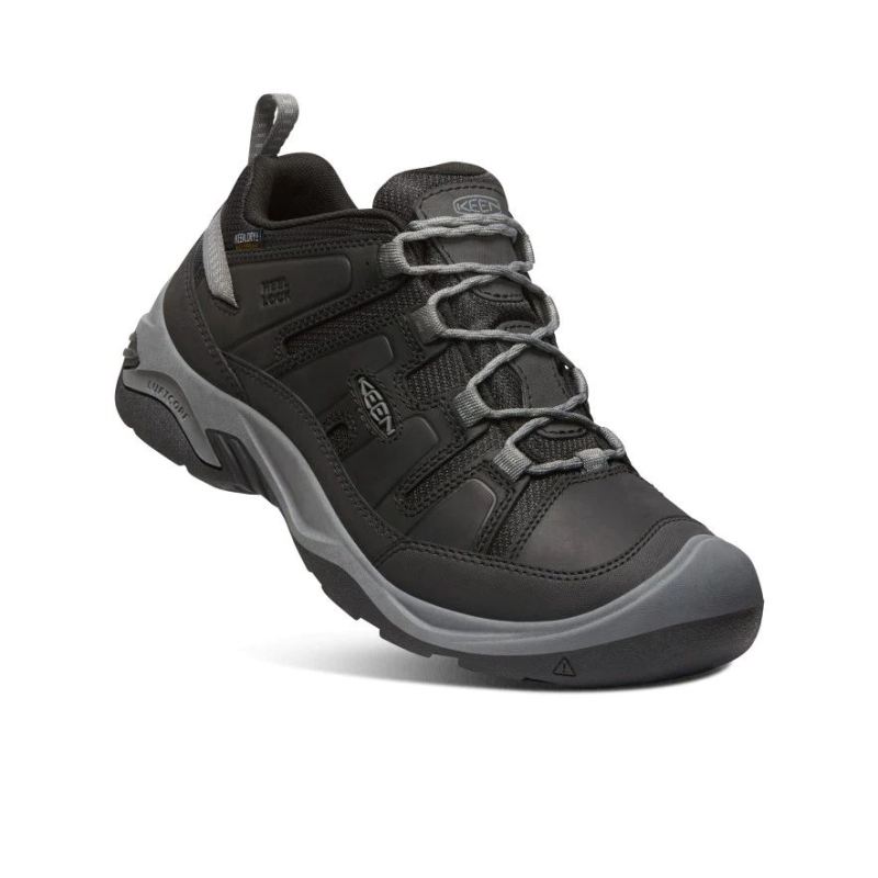 Neu Eingetroffen Keen Circadia Waterproof Wanderschuhe fur Herren-Black/Steel Grey