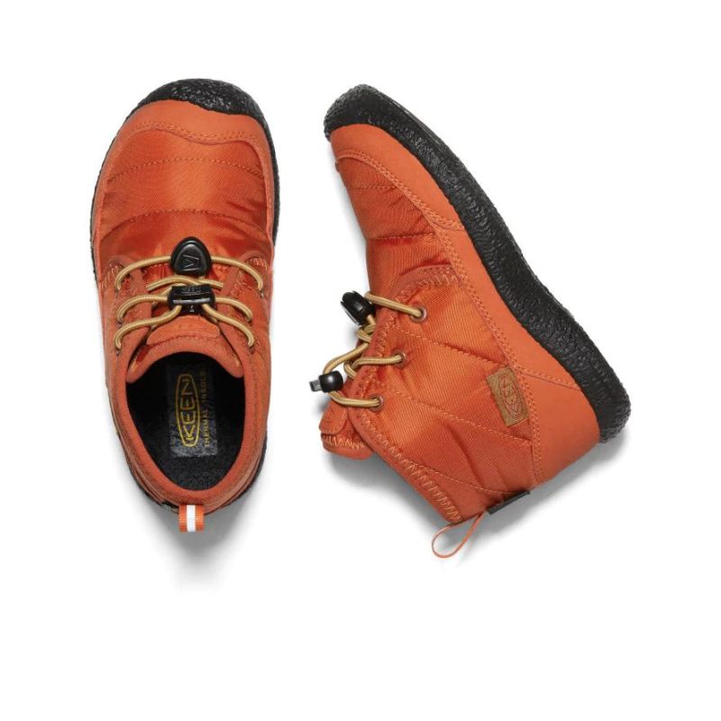 Neu Eingetroffen Keen Howser II Waterproof Chukka fur jungere Kinder-Potters Clay/Black