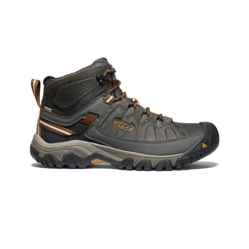 Neu Eingetroffen Keen Targhee III Waterproof Wide Wanderstiefel fur Herren-Black Olive/Golden Brown