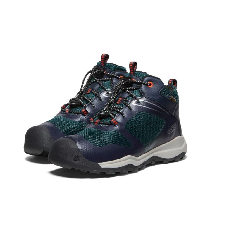 Neu Eingetroffen Keen Wanduro Waterproof Stiefel fur Jugendliche-Sky Captain/Sea Moss