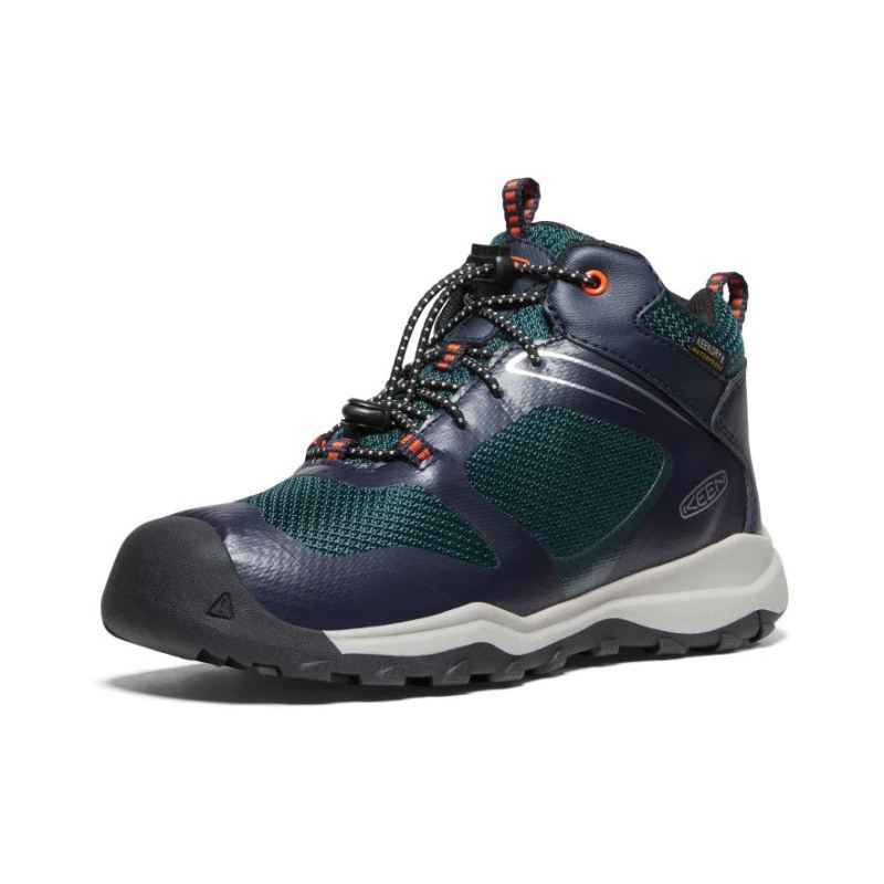 Neu Eingetroffen Keen Wanduro Waterproof Stiefel fur Jugendliche-Sky Captain/Sea Moss
