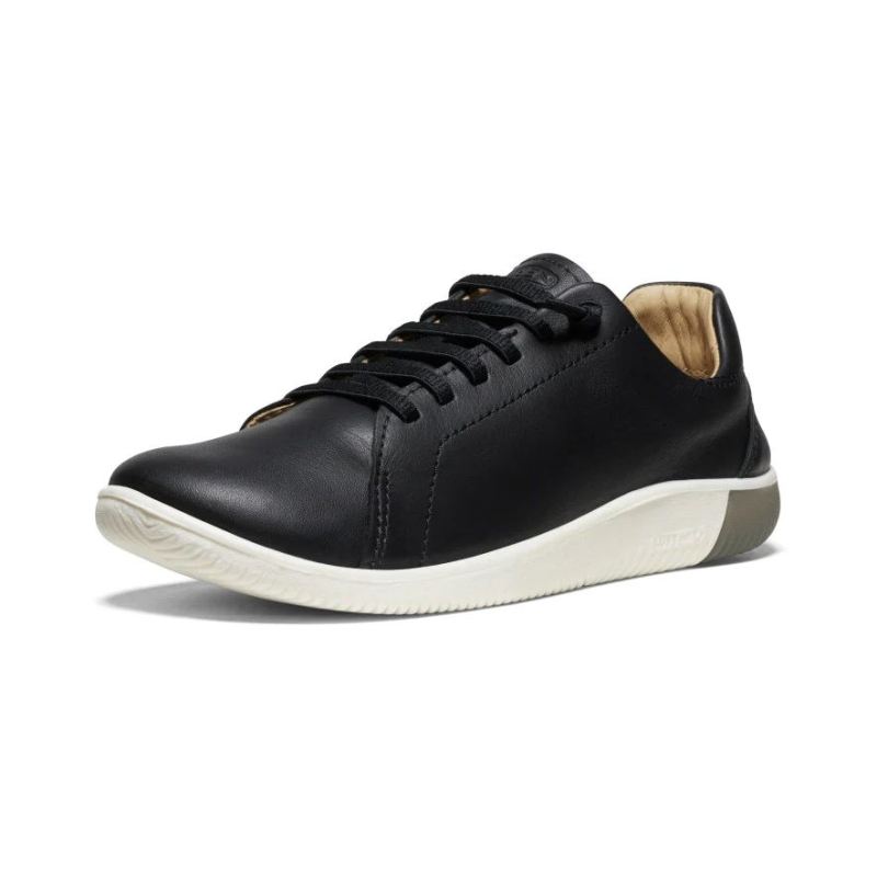 Neu Eingetroffen Keen KNX Ledersneaker fur Damen-Black/Star White