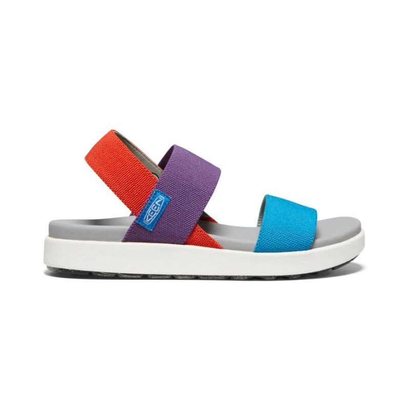 Neu Eingetroffen Keen Elle Riemensandalen fur Damen-Charisma/Red Clay/Fjord Blue Tri-Tone