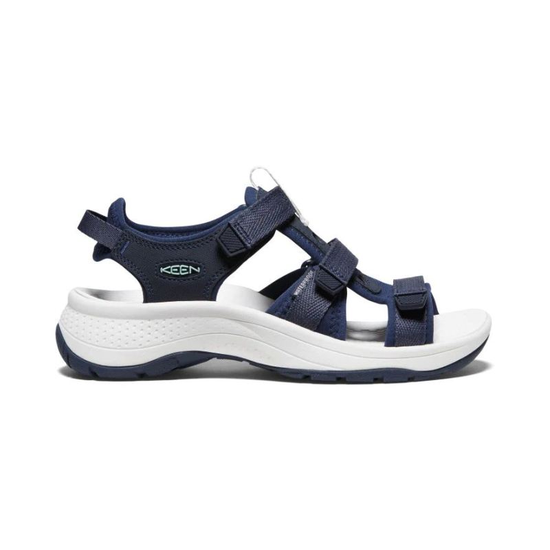 Neu Eingetroffen Keen Astoria West Open-Toe Sandalen fur Damen-Blue Nights/Black Iris