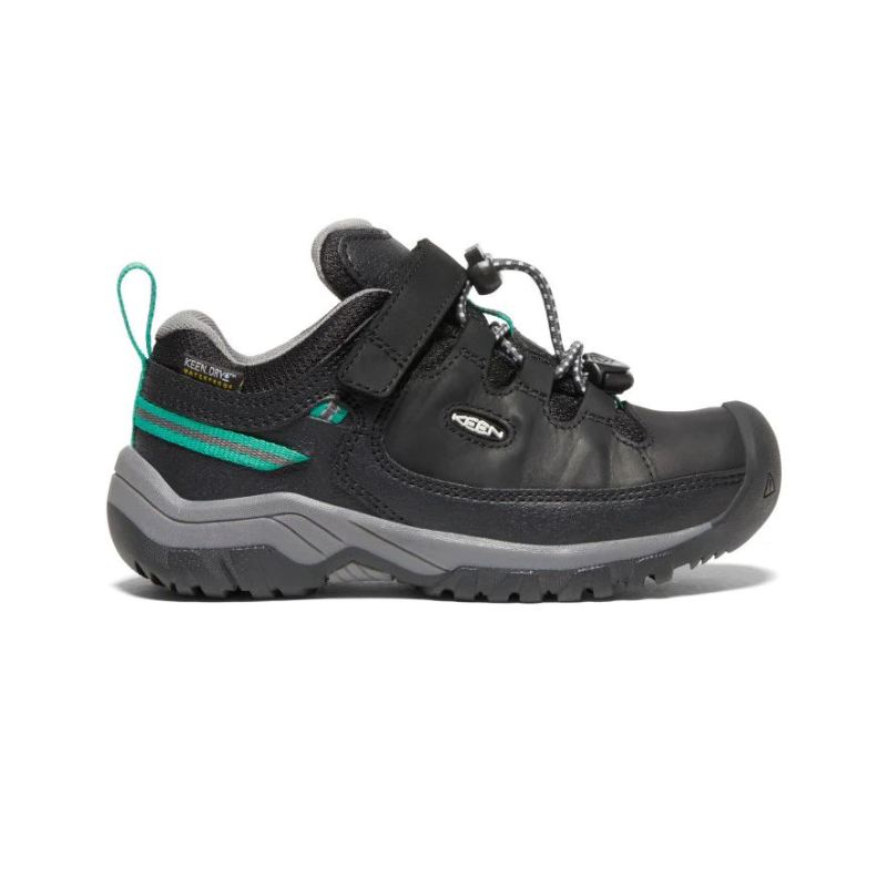 Neu Eingetroffen Keen Targhee Waterproof Schuhe fur jungere Kinder-Black/Star White