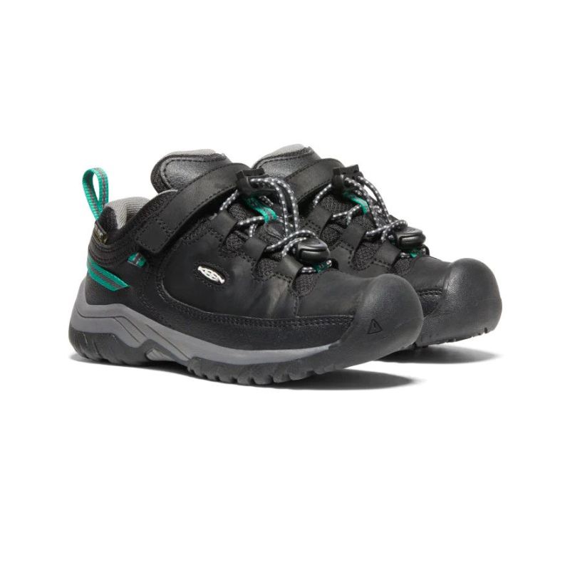 Neu Eingetroffen Keen Targhee Waterproof Schuhe fur jungere Kinder-Black/Star White