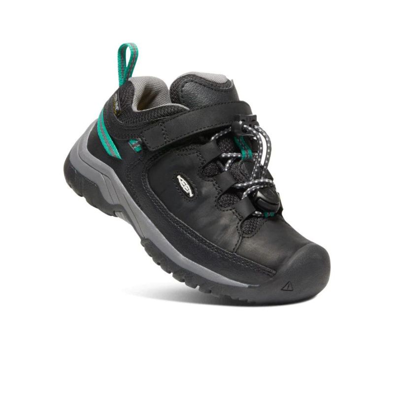 Neu Eingetroffen Keen Targhee Waterproof Schuhe fur jungere Kinder-Black/Star White