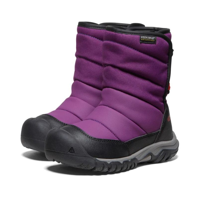 Neu Eingetroffen Keen Puffrider Waterproof Winterstiefel fur jungere Kinder-Charisma/Orange